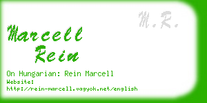 marcell rein business card